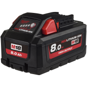 Batteri Milwaukee 18V/8,0Ah High Output Li-ion M18 HB8