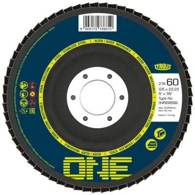 Lamelskive Tyrolit Basic/One 2in1 125 mm korn 40